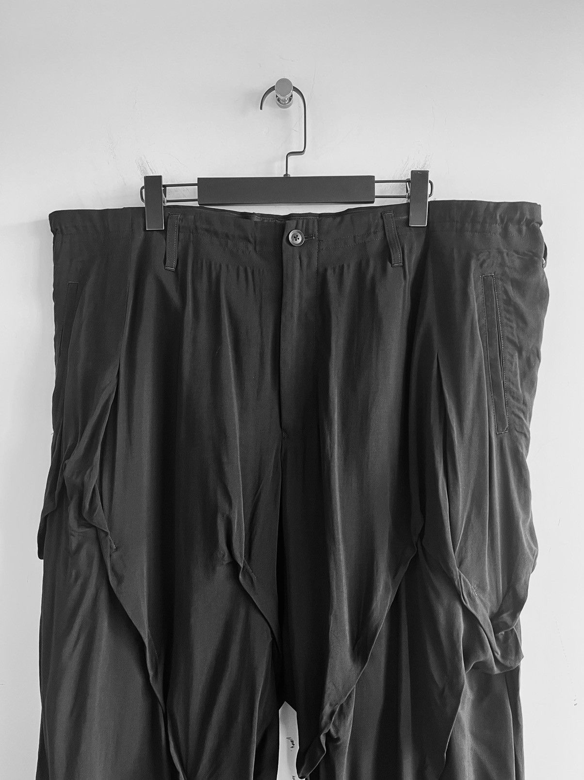 Yohji Yamamoto Yohji Yamamoto Pour Homme - Ta/TUXEDO RANDOM TUCK PANTS Size US 28 / EU 44 - 6 Thumbnail