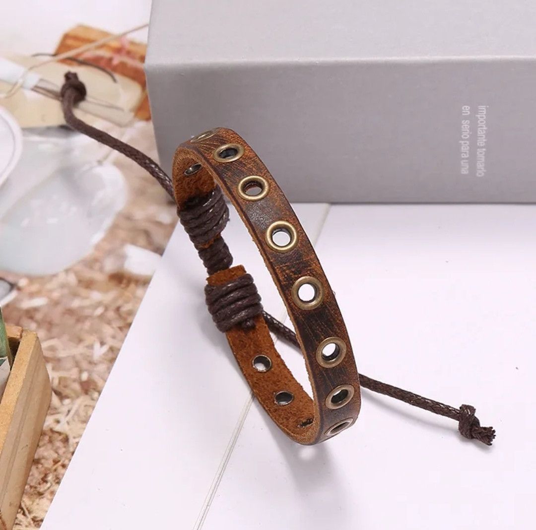 Japanese Brand Steameye Leather Bracelet Size ONE SIZE - 3 Thumbnail