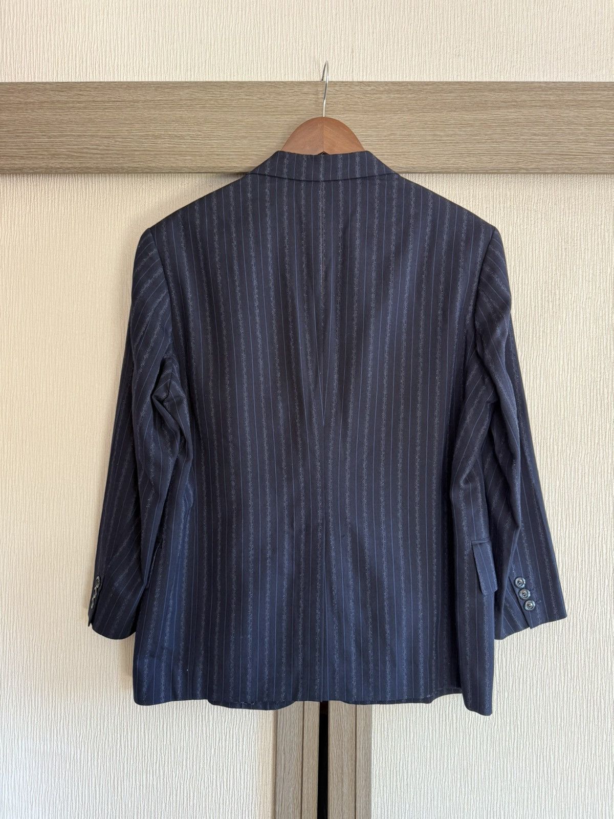 Other Spring&Autumn Japanese Vintage Navy Stripe Tailored Jacket Size 38S - 8 Thumbnail