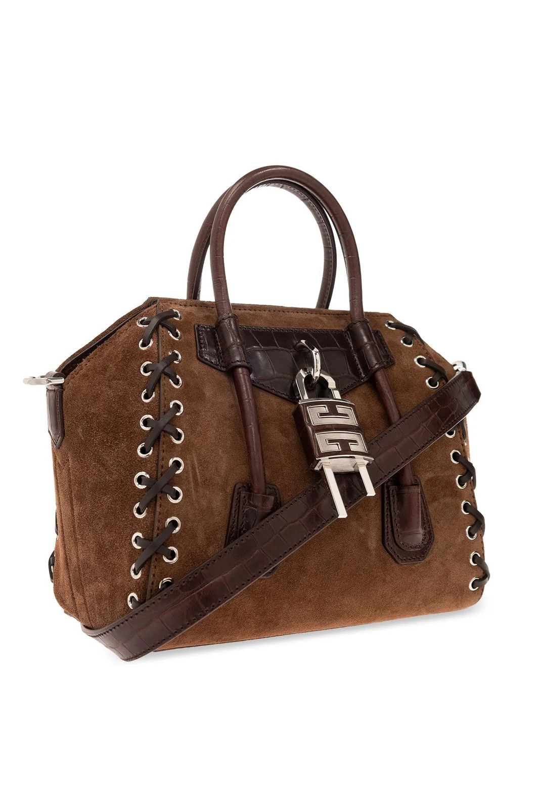 Givenchy o1w1db10525 Size: OS/Antigona Lock Corset Mini Bag in Brown Size ONE SIZE - 3 Thumbnail