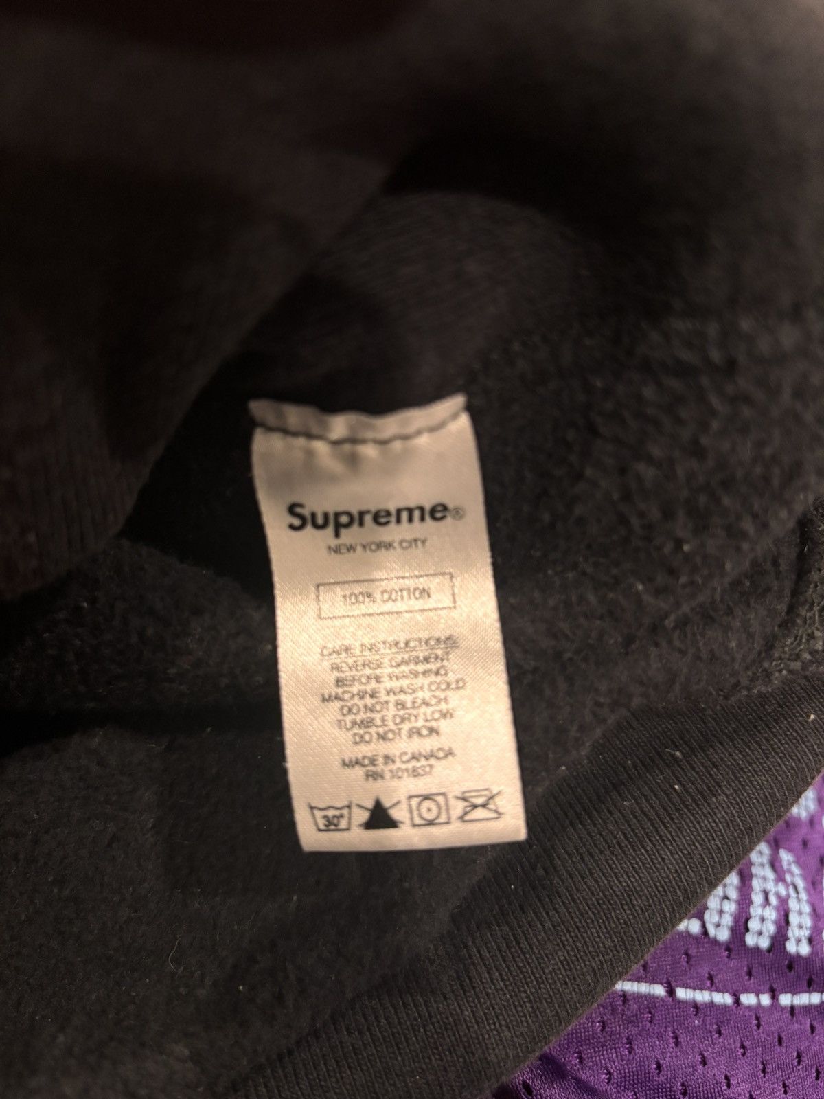 Supreme Supreme FW17 Black Reflective Excellence Hoodie Size US L / EU 52-54 / 3 - 6 Thumbnail