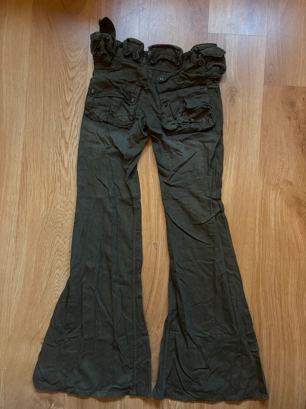 Japanese Brand × Le Grande Bleu (L.G.B.) 2000'S L.G.B. Utility Belt Flared Pants Size US 31 - 2 Thumbnail