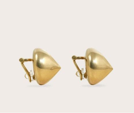 Salvatore Ferragamo o1s1rm0526 Size: OS / Organic Shape Earrings in Gold Size ONE SIZE - 1 Thumbnail