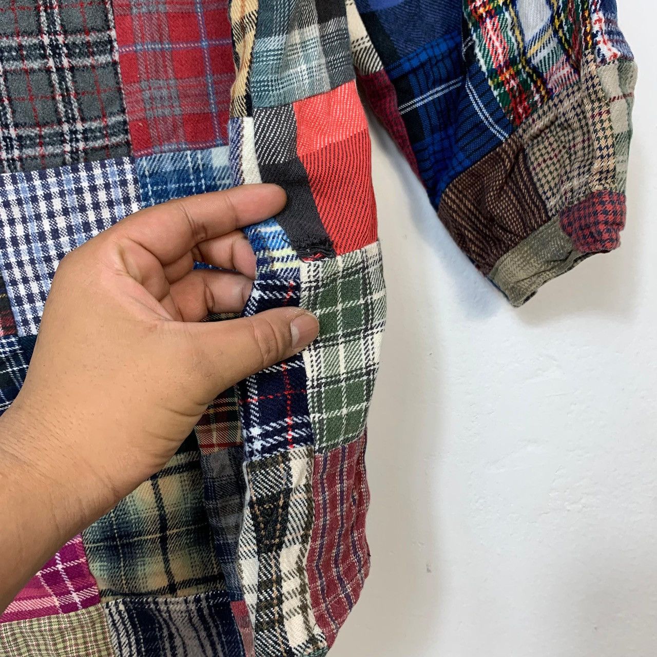 Other Vintage Rebuild Patchwork Flannel Shirt Archive Grunge Style Size US M / EU 48-50 / 2 - 12 Thumbnail