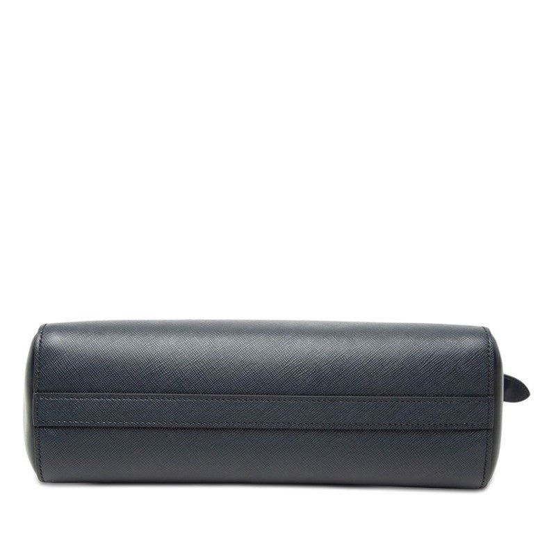 Prada Prada Saffiano Leather Handbag Navy Size ONE SIZE - 2 Thumbnail
