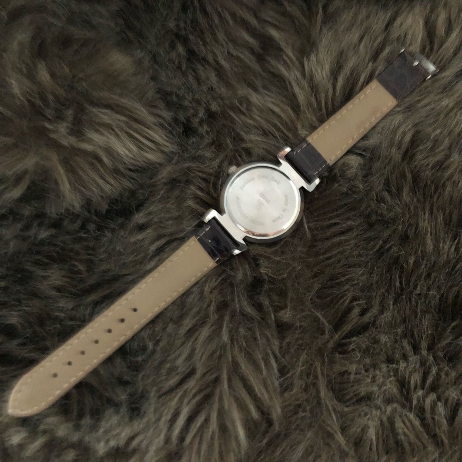 Jewelry Ladies faux tortoise shell vegan leather watch Size ONE SIZE - 6 Thumbnail