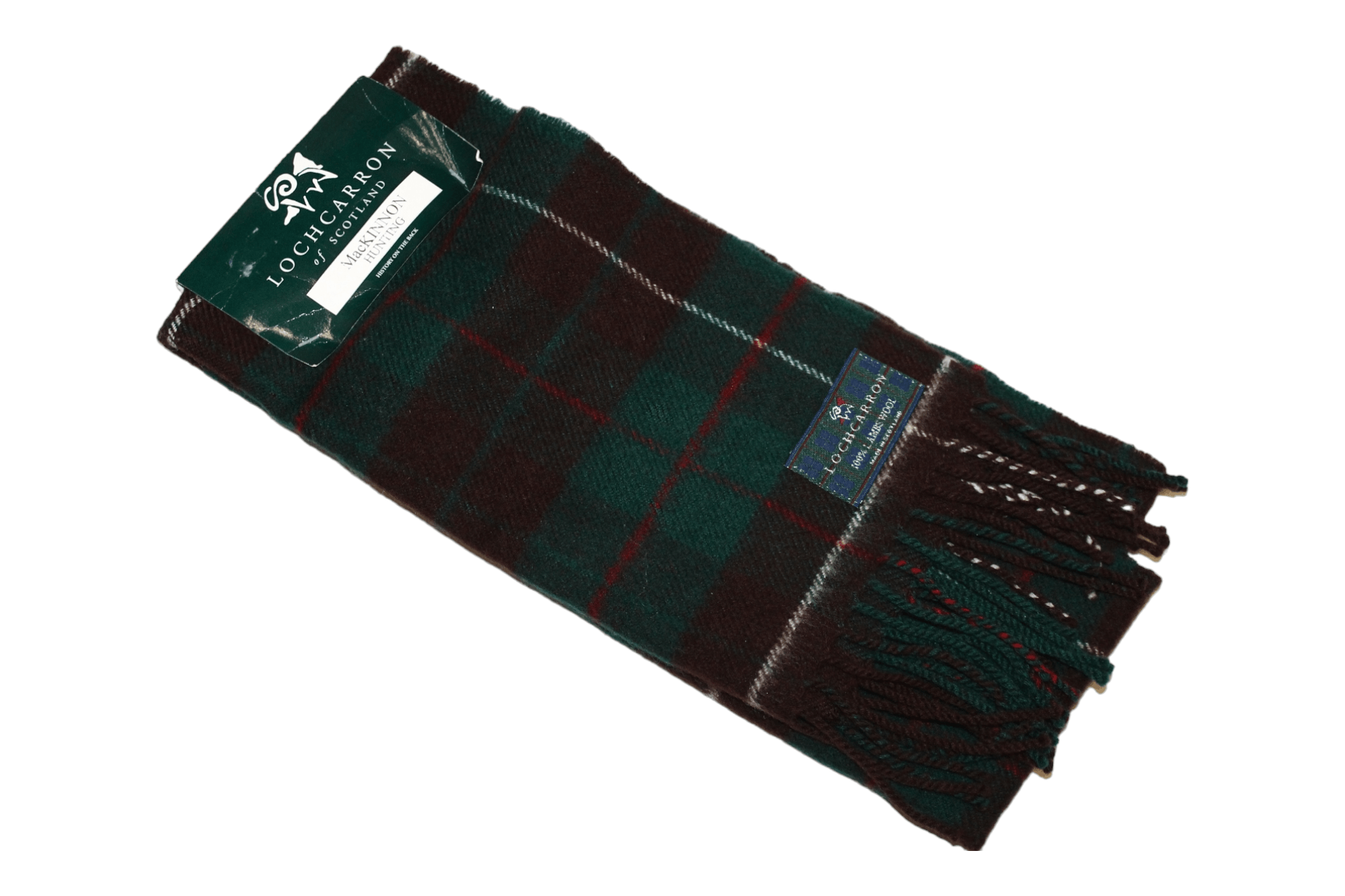 Johnstons Of Elgin VTG🔥Lochcarron MacKinnon Hunting Plaid Lambswool Scarf Size ONE SIZE - 1 Thumbnail