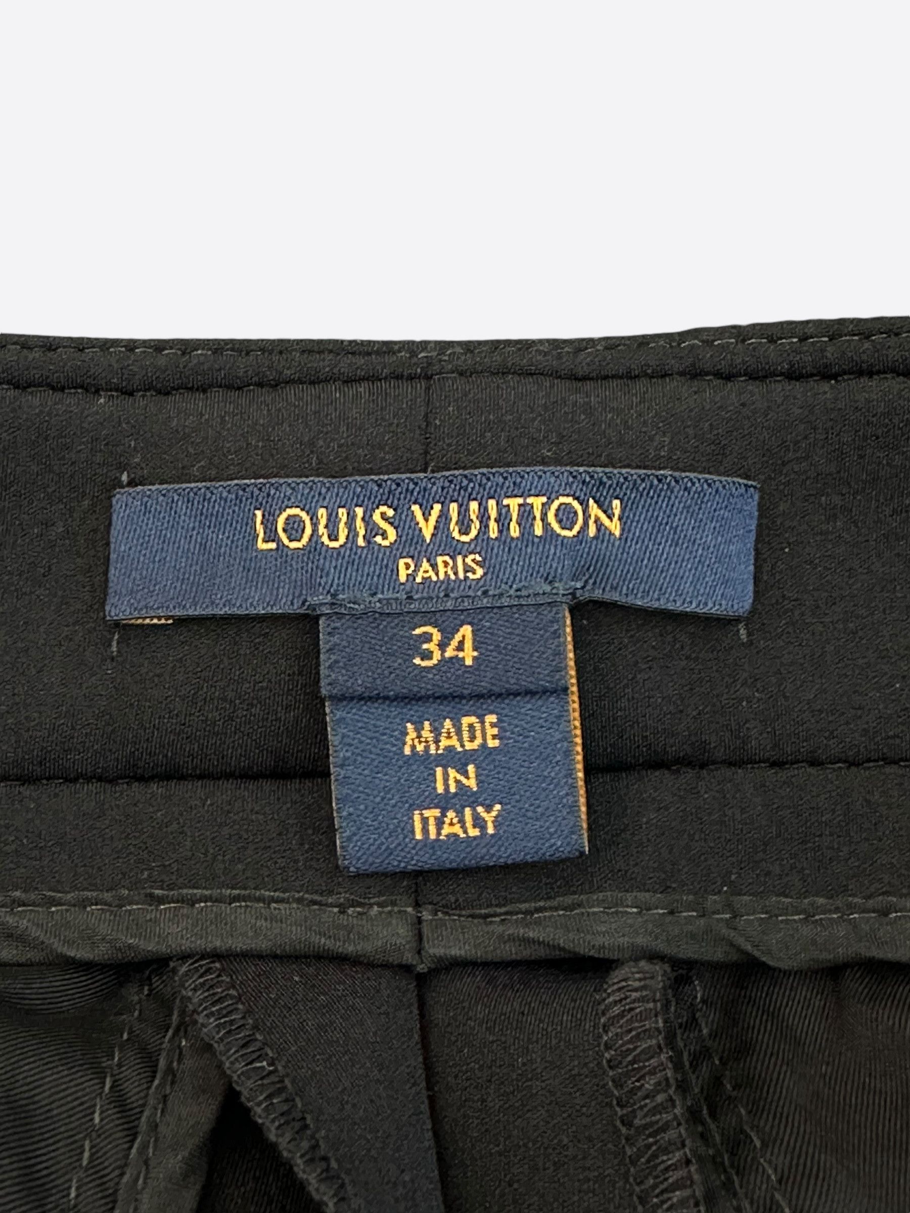 Louis Vuitton Louis Vuitton Black Monogram Women's Cargo Pants Size 25" / US 0 / IT 36 - 3 Thumbnail