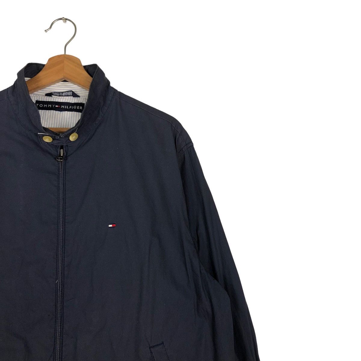 Japanese Brand 🔥Vintage Bomber Jacket Chore Tommy Hilfiger Striped Design Size US L / EU 52-54 / 3 - 6 Thumbnail