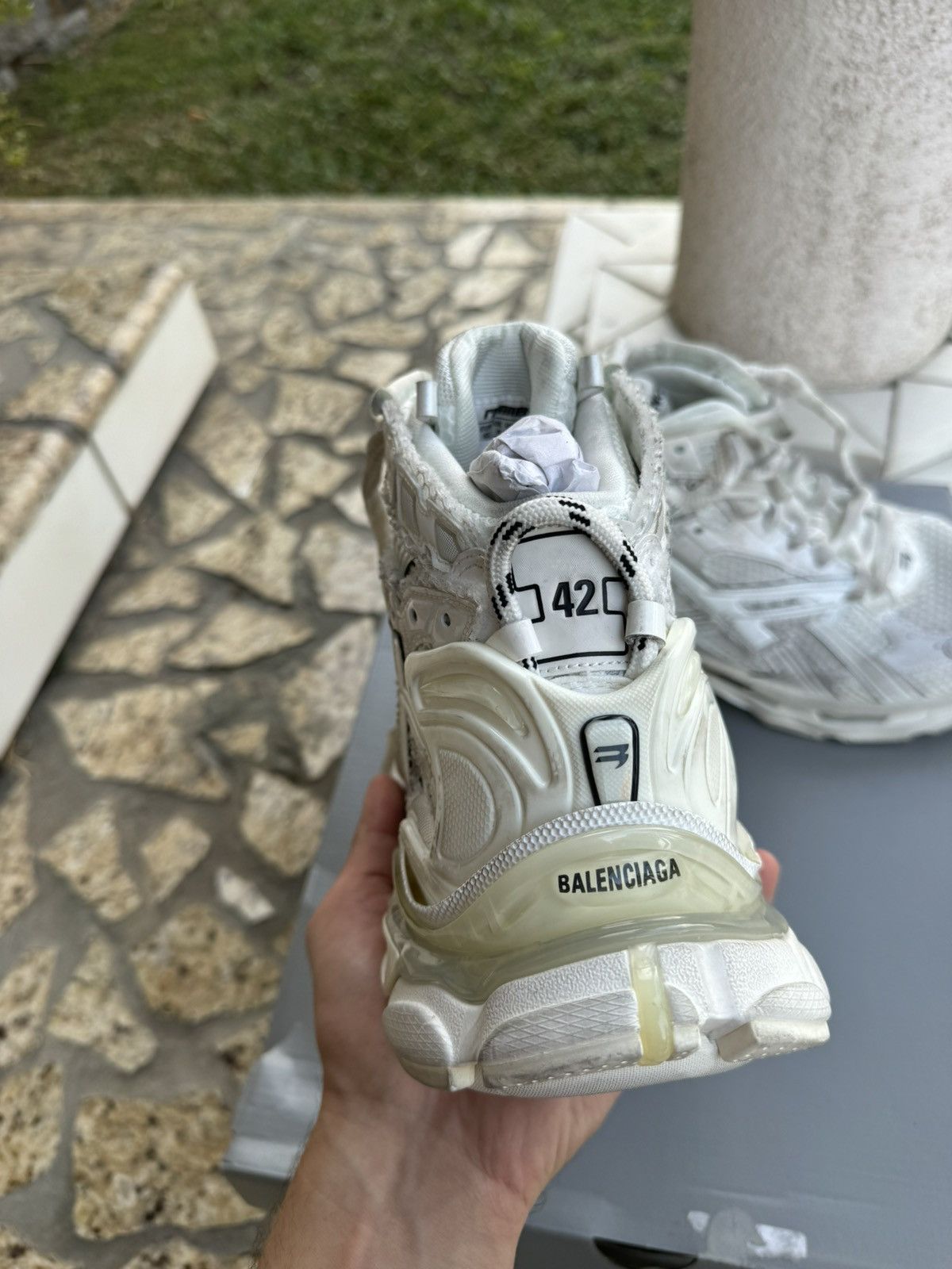 Balenciaga Balenciaga Runner white | Grailed