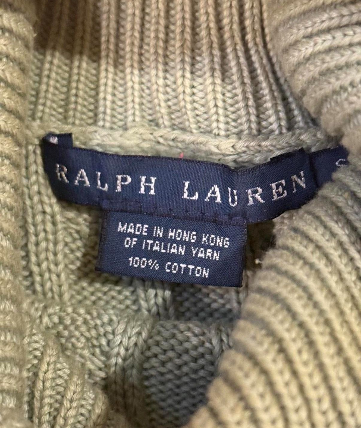 Ralph Lauren Ralph Lauren green knit turtleneck top Size S / US 4 / IT 40 - 3 Thumbnail