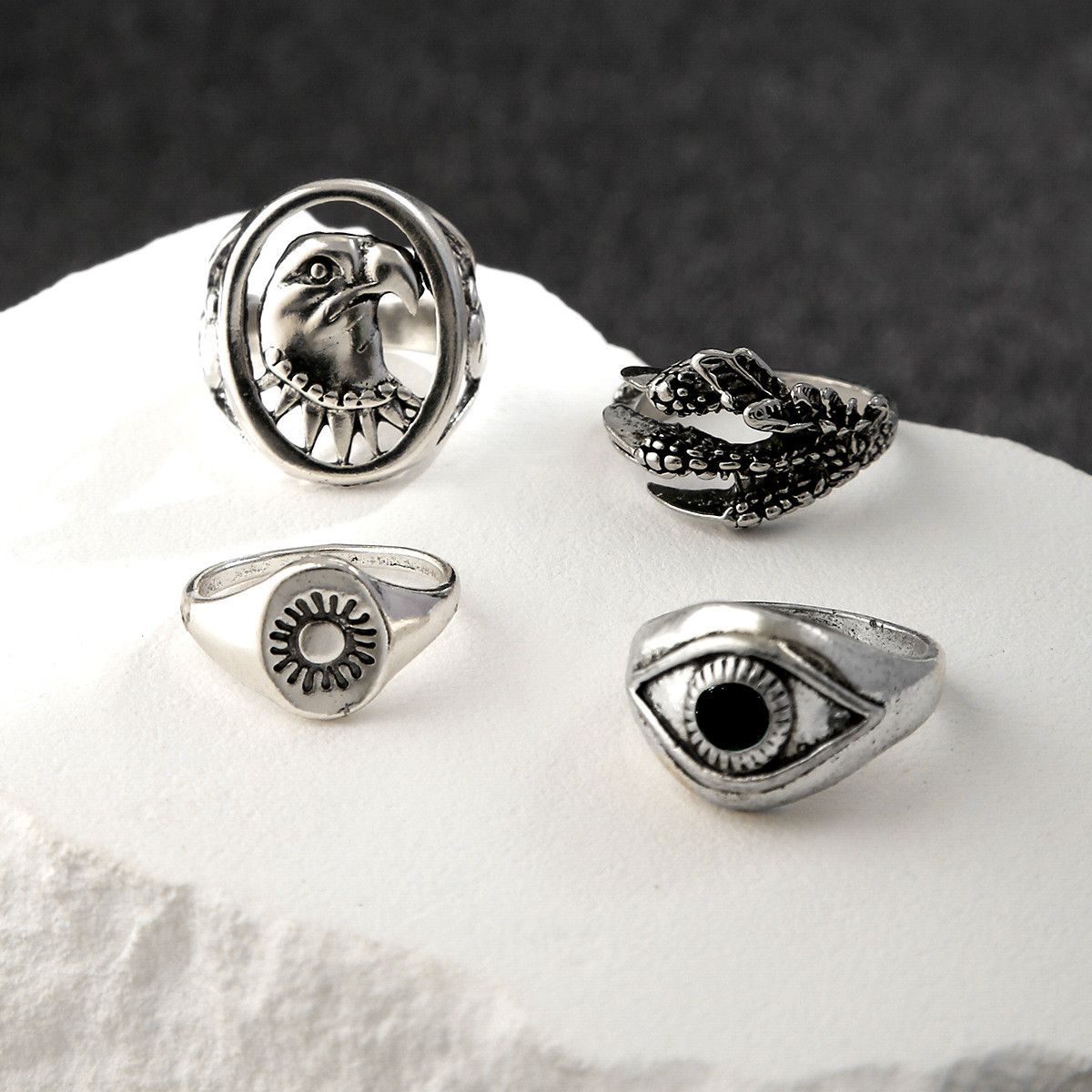 Jewelry New Trend Jewelry Rings Open Size Chrome Ring (Size 7-13) Size ONE SIZE - 4 Thumbnail