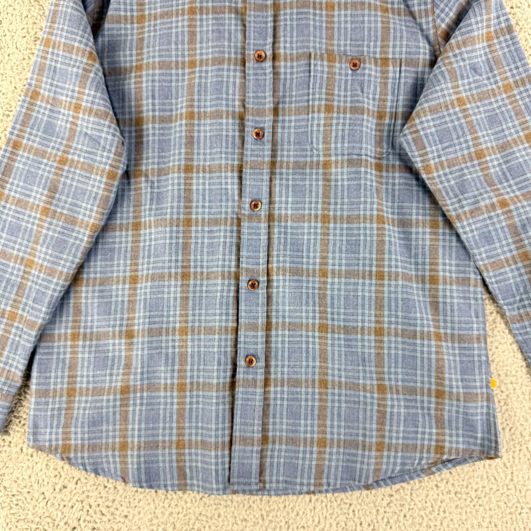 Quiksilver Quiksilver Waterman Button-Down Shirt Mens Large Blue Plaid Regular Fit LS Size US L / EU 52-54 / 3 - 4 Thumbnail