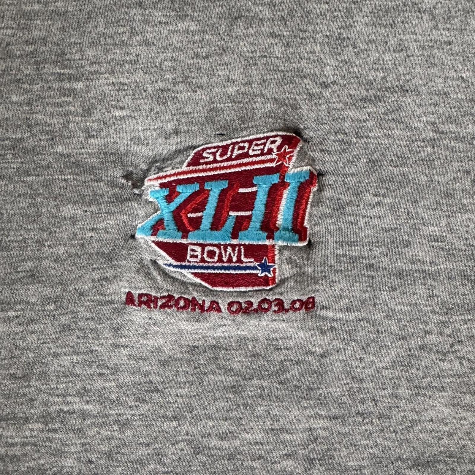 NFL Vintage Grey Super Bowl Shirt When The Giants Beat Patriots! Size US L / EU 52-54 / 3 - 3 Thumbnail