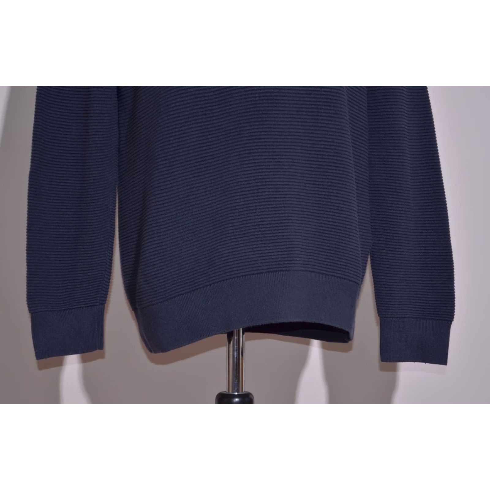 Gant GANT Navy Blue 1/4 Zip Textured Knit Jumper Logo Mock Neck Sweater M Mens Knit Shirt Pullover Size US M / EU 48-50 / 2 - 3 Thumbnail