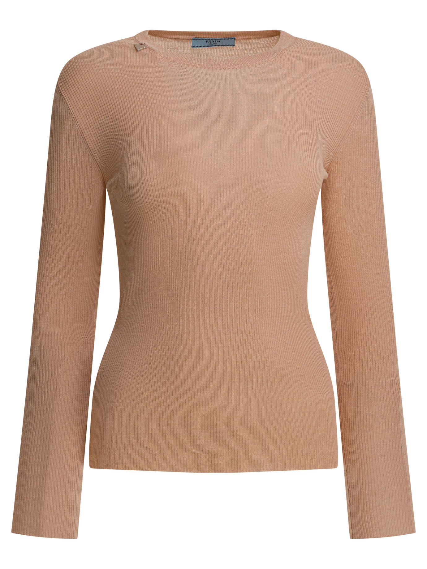 Prada Prada Wool Crewneck Sweater With Logo tag size 42 Women - USA Duties Paid Size M / US 6-8 / IT 42-44 - 1 Thumbnail