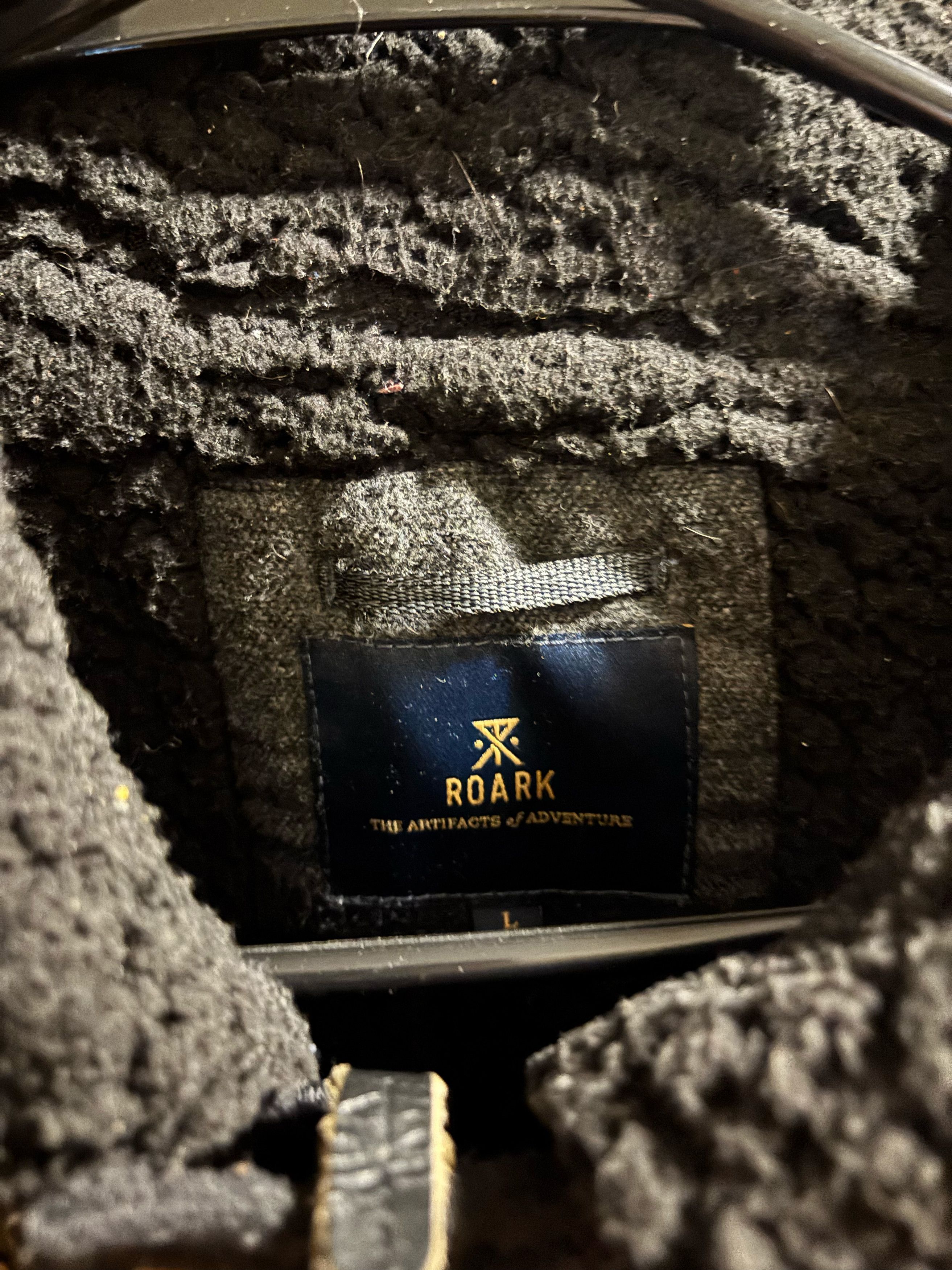 Roark Roark Axeman Jacket Charcoal Stripe Sherpa Lined Size US L / EU 52-54 / 3 - 7 Thumbnail