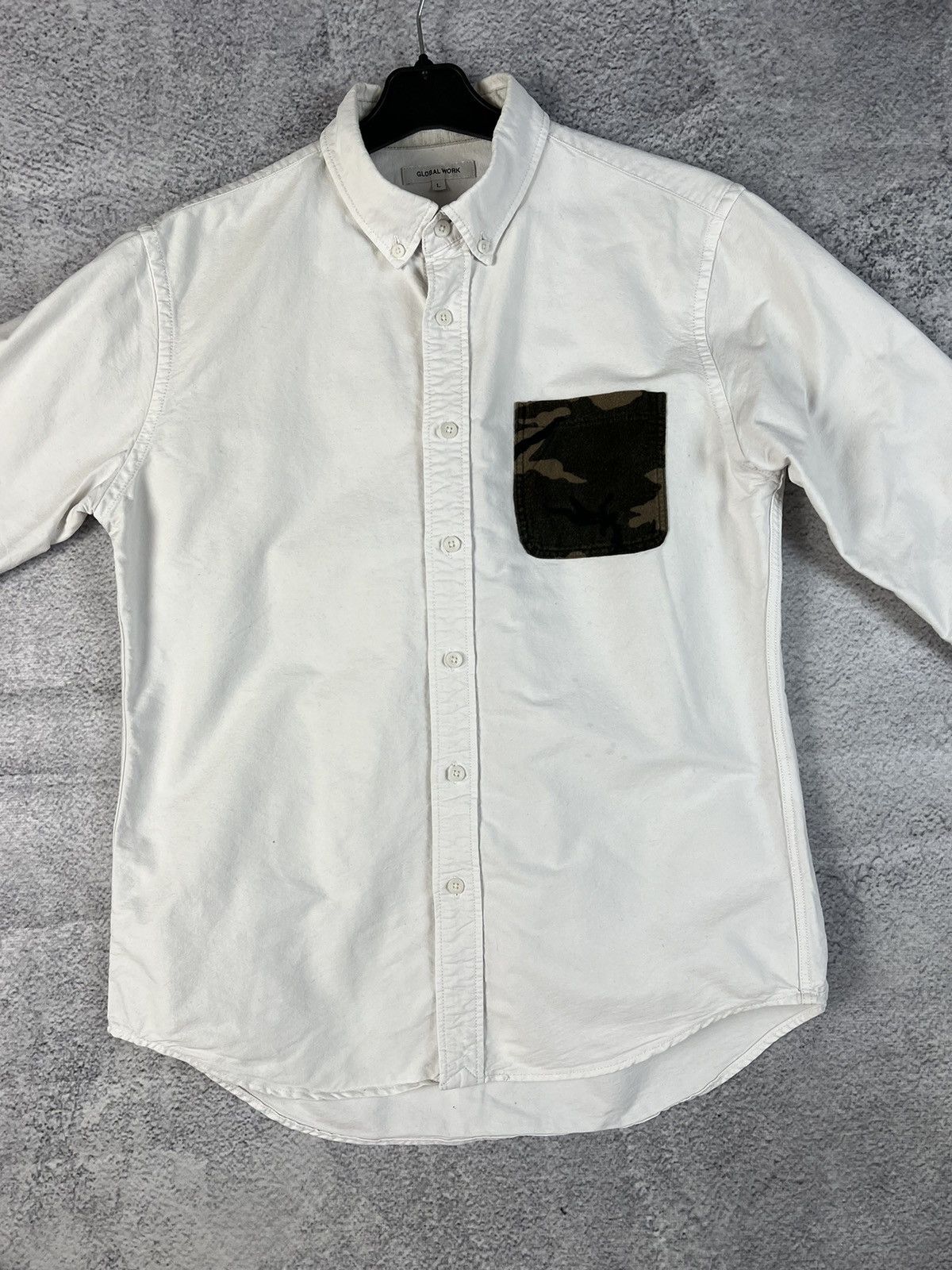 20471120 × Global Work × Japanese Brand Global work long sleeve shirt Size US L / EU 52-54 / 3 - 4 Thumbnail