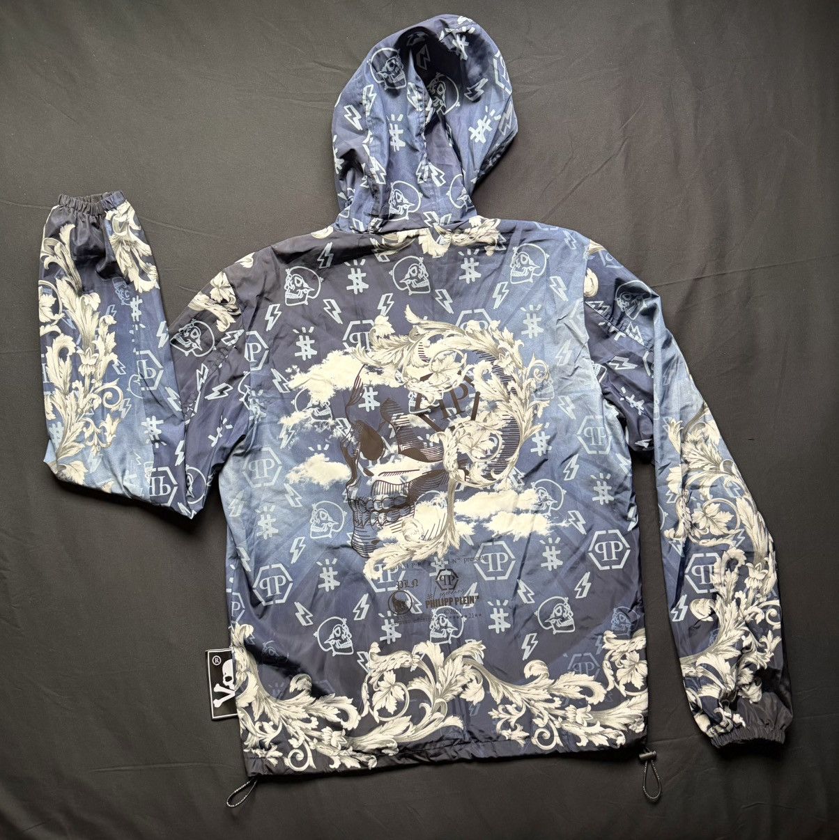 Philipp Plein Philipp Plein Baroque Skull Windbreaker Jacket NWT Size US L / EU 52-54 / 3 - 2 Thumbnail