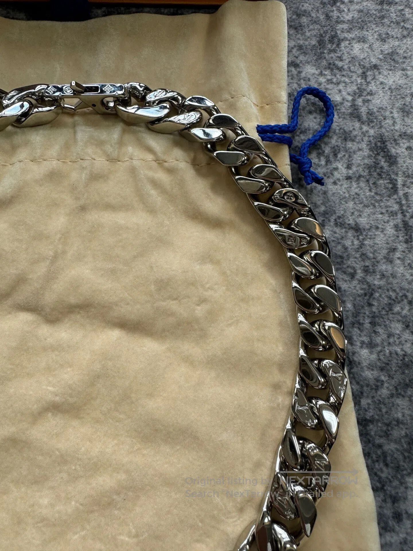 Louis Vuitton Louis Vuitton Silver Cuba Necklace. Size ONE SIZE - 3 Thumbnail