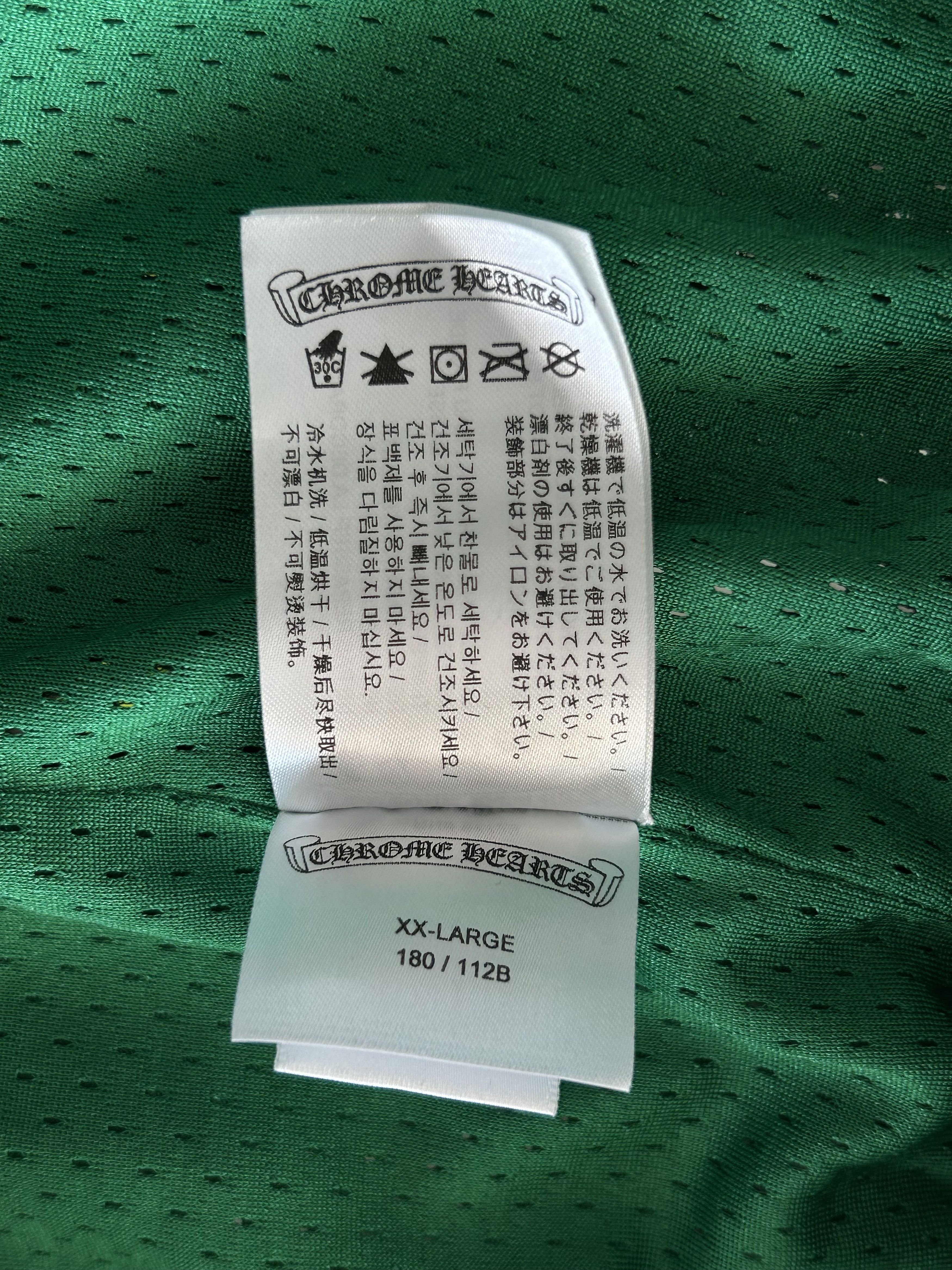 Chrome Hearts Chrome Hearts Green & Yellow Logo Mesh Shorts Size US 38 / EU 54 - 5 Thumbnail