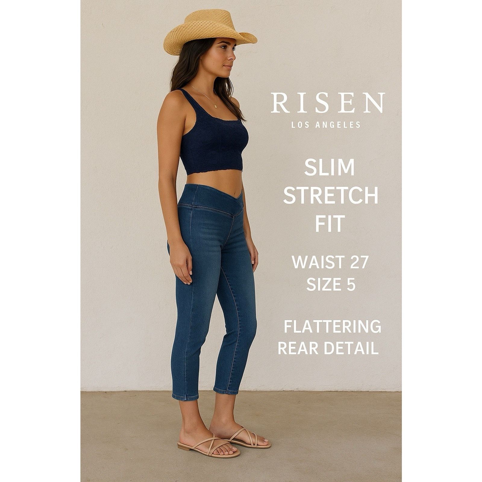 Other Risen High Waist Capri Jeans Women’s 5/27 Crossover Size 27" / US 4 / IT 40 - 11 Thumbnail