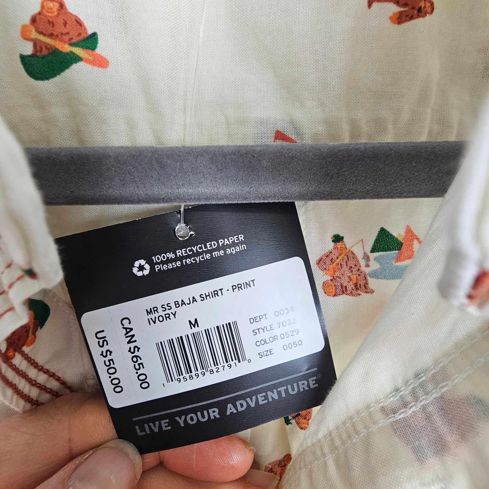 Eddie Bauer Eddie Bauer Mens Mr Short Sleeve Baja Shirt Big Foot Size M Size US M / EU 48-50 / 2 - 7 Thumbnail