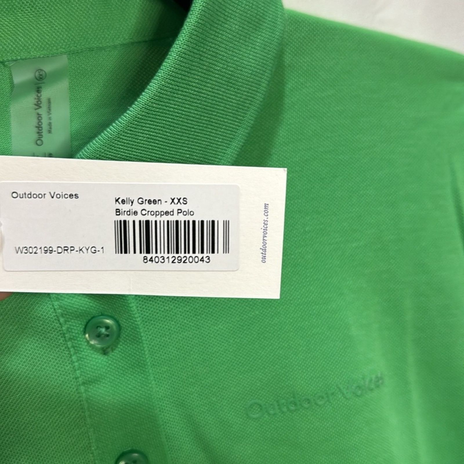 Outdoor Voices Outdoor Voices Birdie Cropped Polo - Kelly Green Size XXS Size XXS / US 00 / IT 34 - 5 Thumbnail