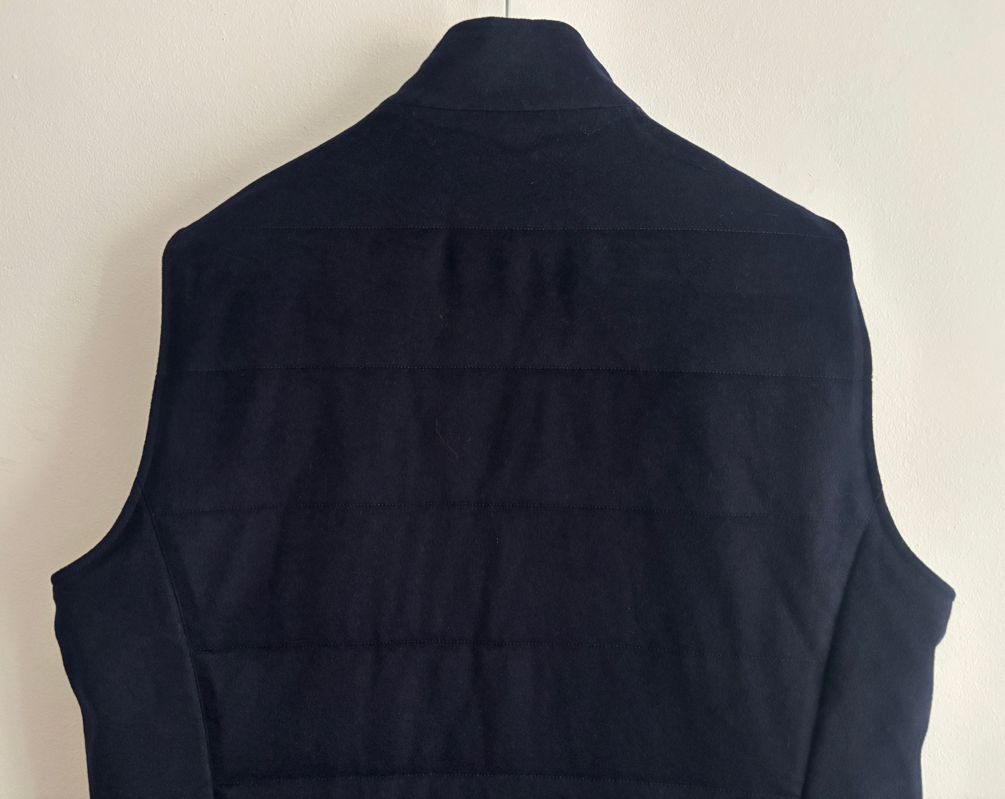 Loro Piana $4500 Storm System Reversible Navy Cashmere Nylon Vest - XXL Size US XXL / EU 58 / 5 - 6 Thumbnail