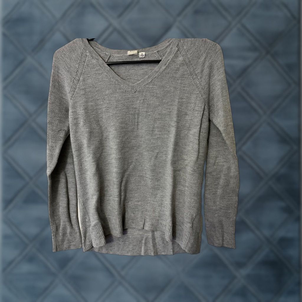Gap Gap Women's Sweater XS Gray V-Neck Long Sleeve Pullover Size XS / US 0-2 / IT 36-38 - 1 Thumbnail