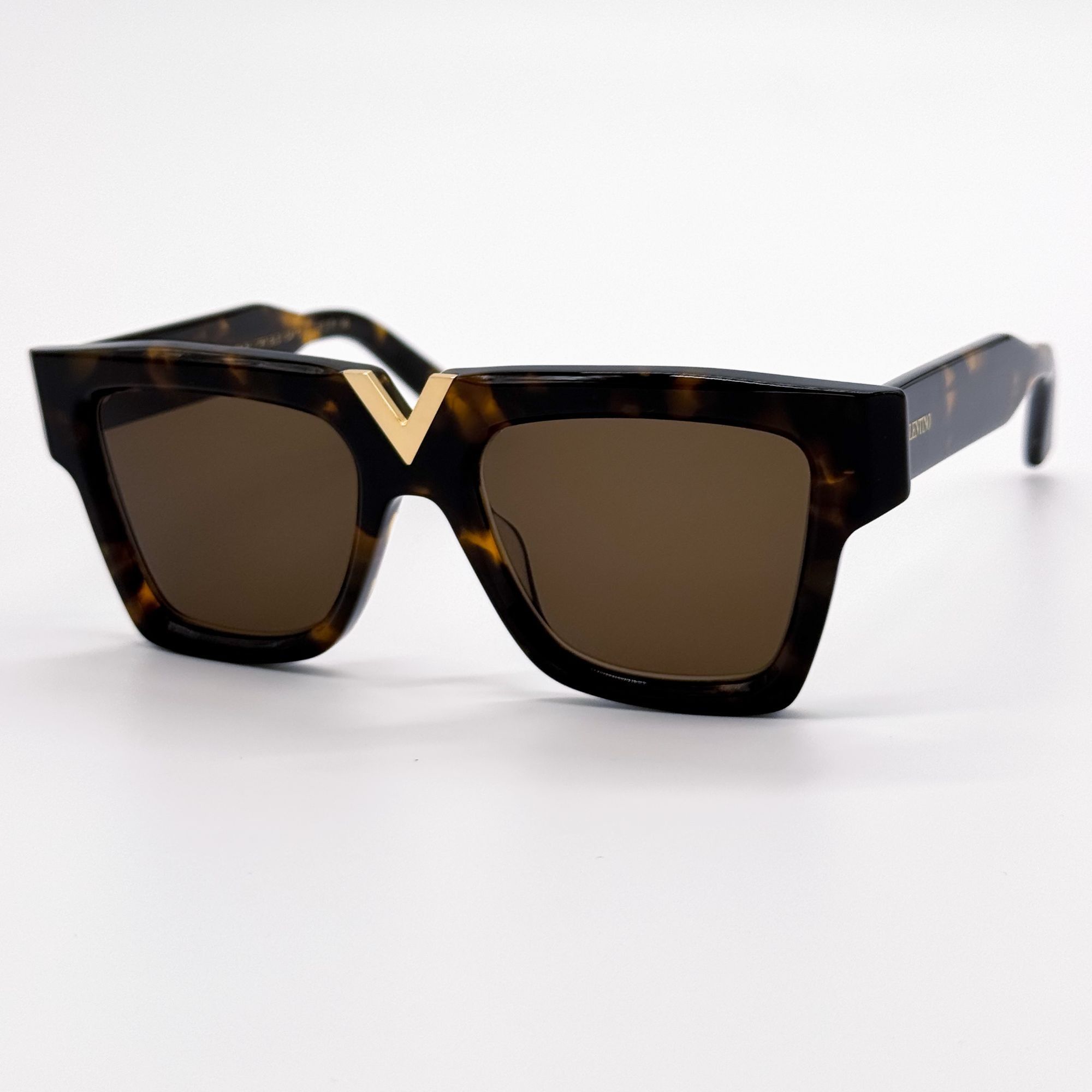 Valentino NEW VALENTINO SUNGLASSES WOMEN HAVANA V-GOLD-II VLS-162B EYE Size ONE SIZE - 2 Thumbnail