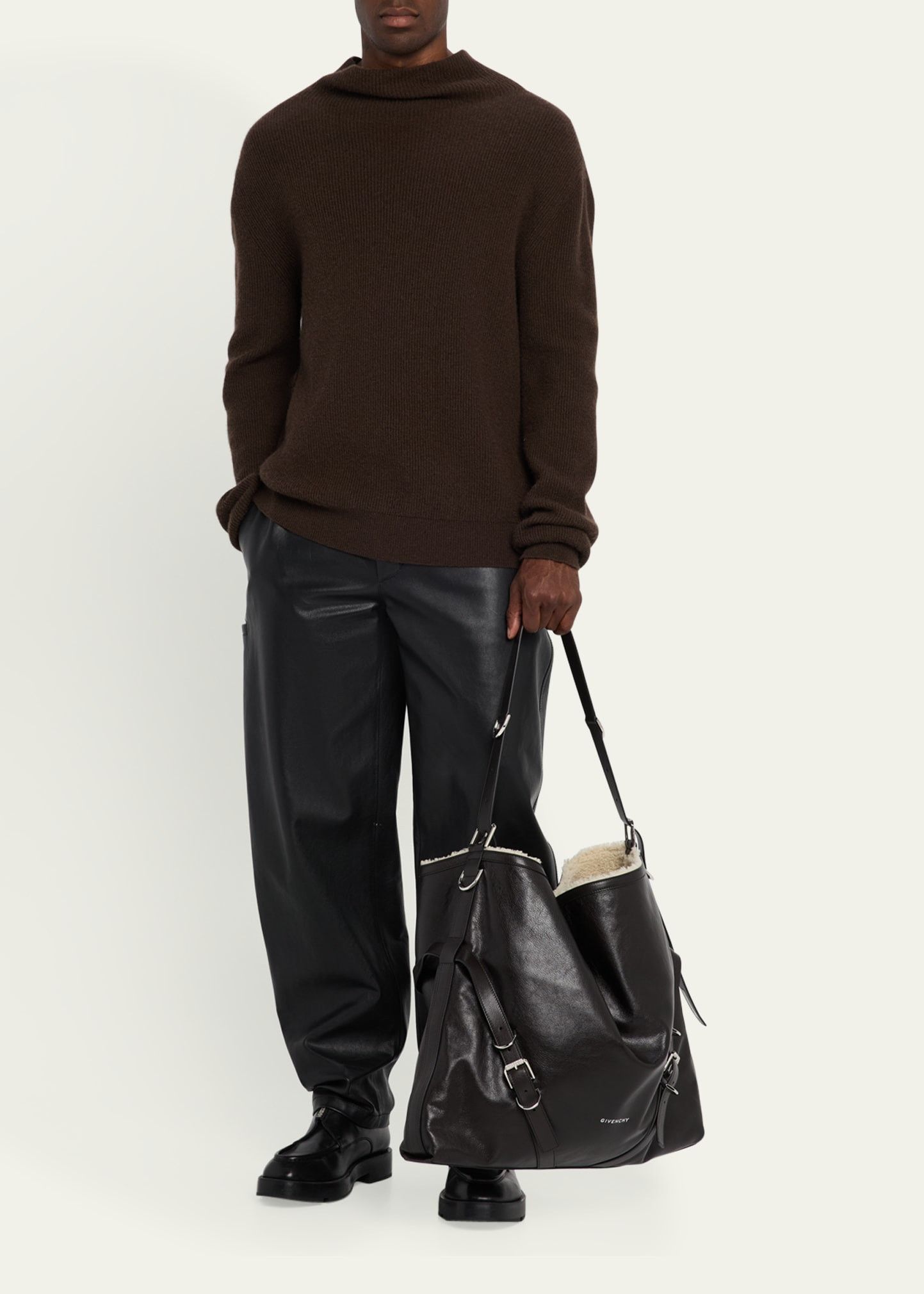 Givenchy o1w1db10925 Size: OS / Voyou Large Bag in Black Size ONE SIZE - 6 Thumbnail