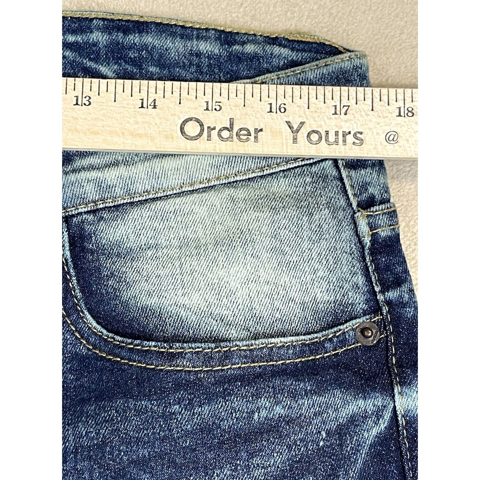 Southpole Southpole Jeans Adult 34x32 Blue Skinny Denim Casual Preppy Low Rise NWT Mens Size US 34 / EU 50 - 4 Thumbnail