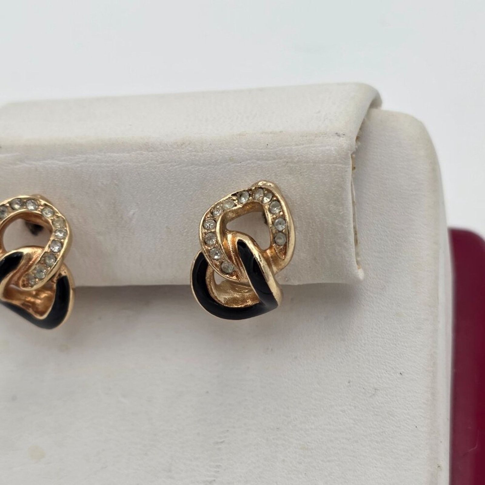 Dior Christian Dior Rhinestone Earring Size ONE SIZE - 2 Thumbnail