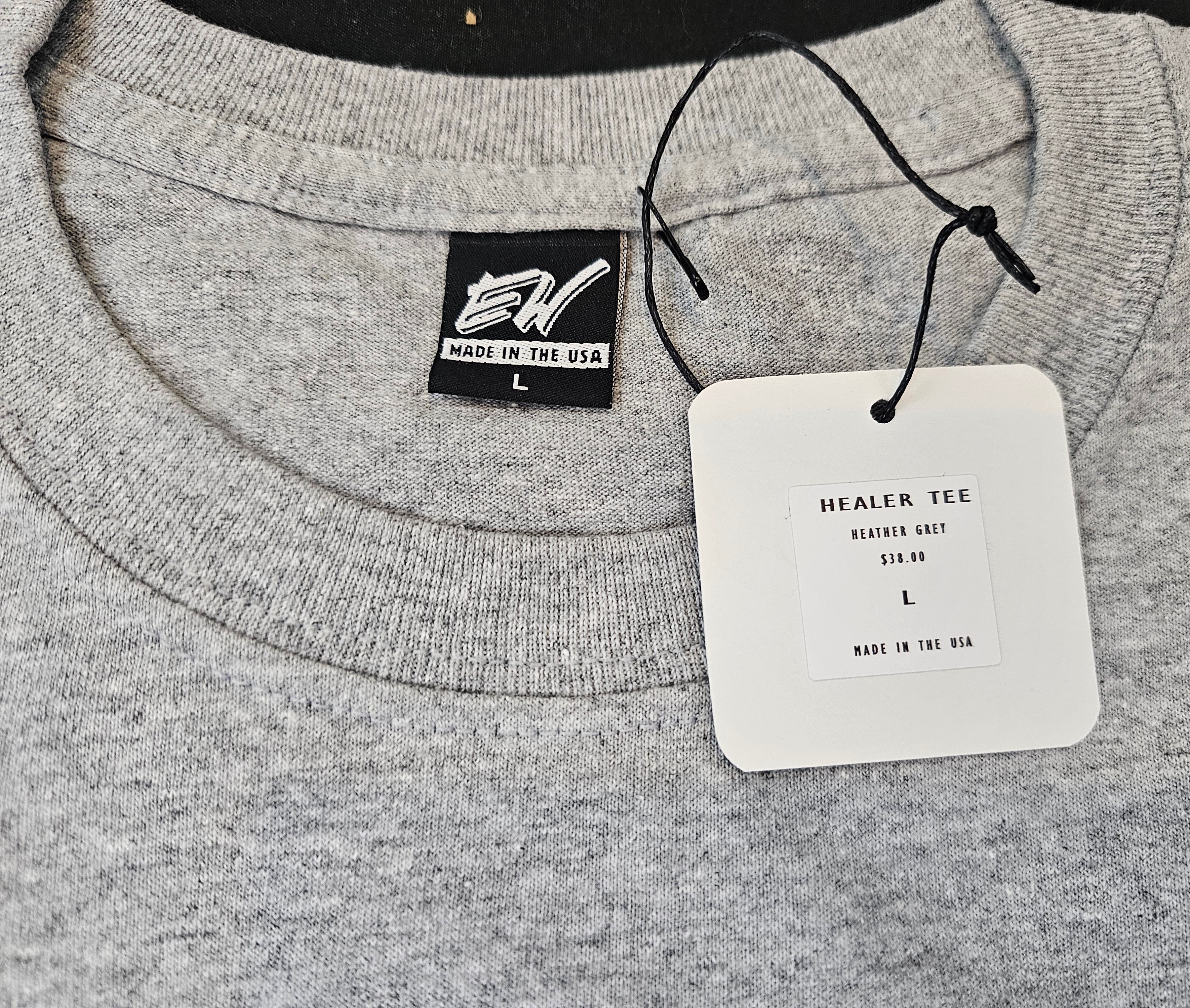 Other Eric Whiteback Healer Tee Heather Grey Men's Sample *1/1* Size US L / EU 52-54 / 3 - 4 Thumbnail