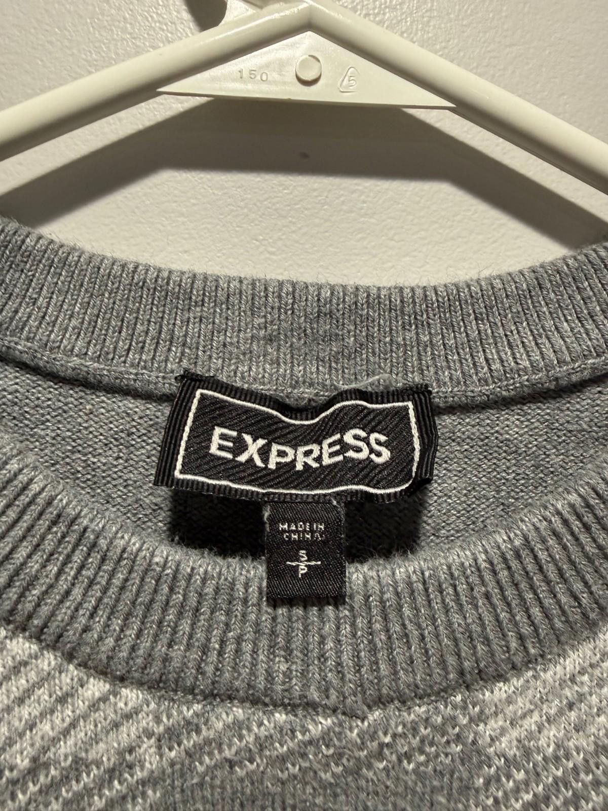 Express Express Pullover Sweater Gray Men's Size Small Size US S / EU 44-46 / 1 - 3 Thumbnail