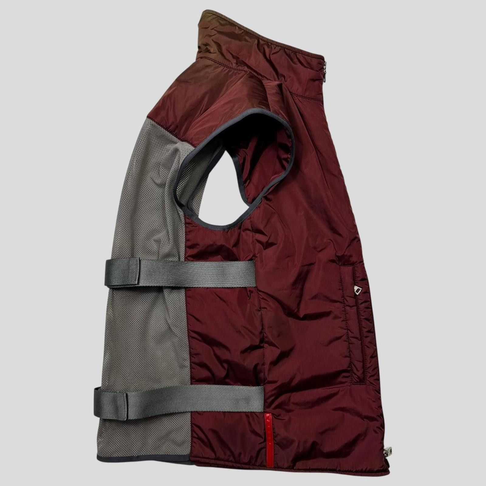 Prada Prada 1999 Linea rossa Tactical Gilet Packable Vest Nylon