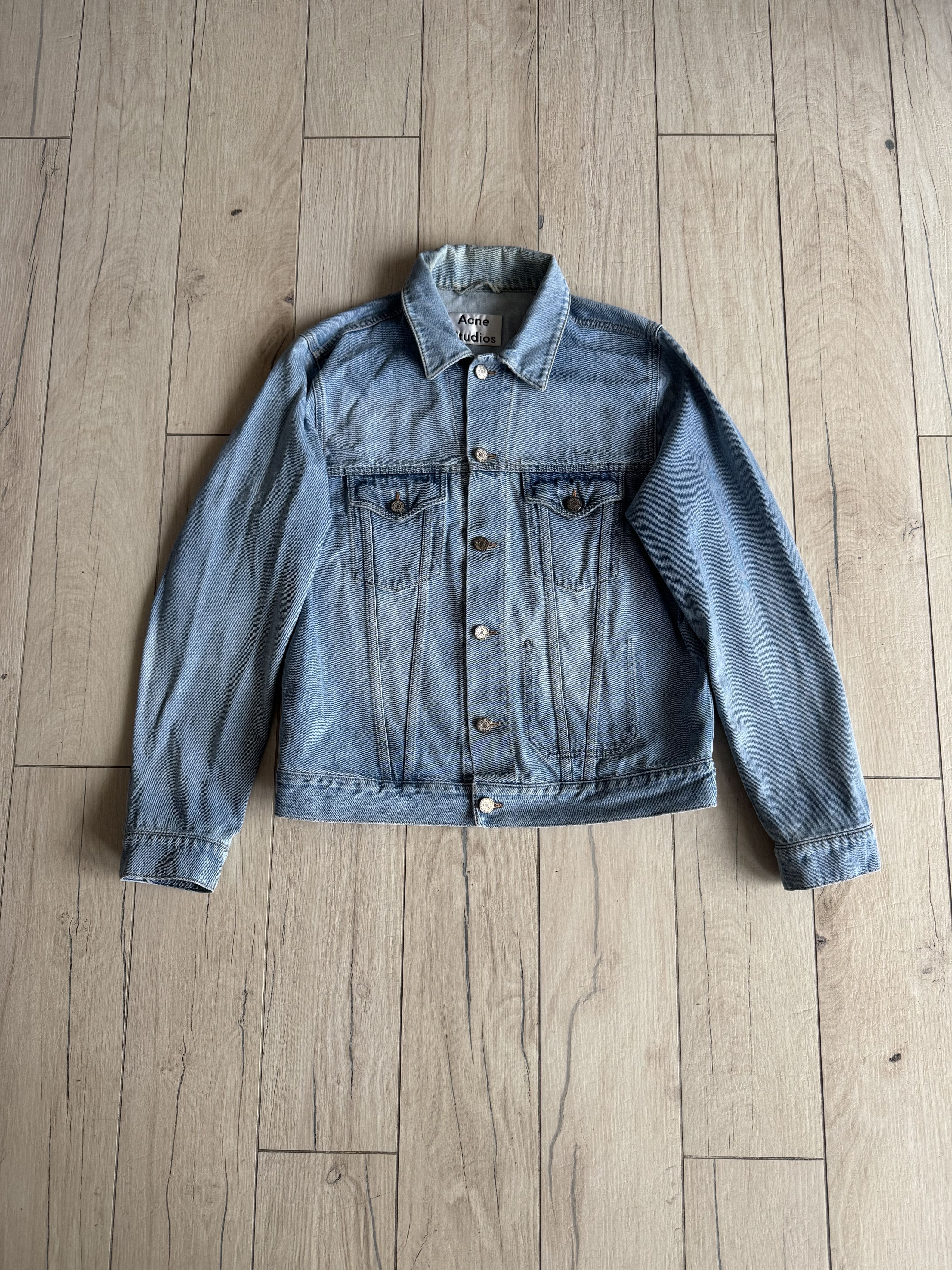 Acne Studios Jam Pile Broken Denim Jacket | Grailed