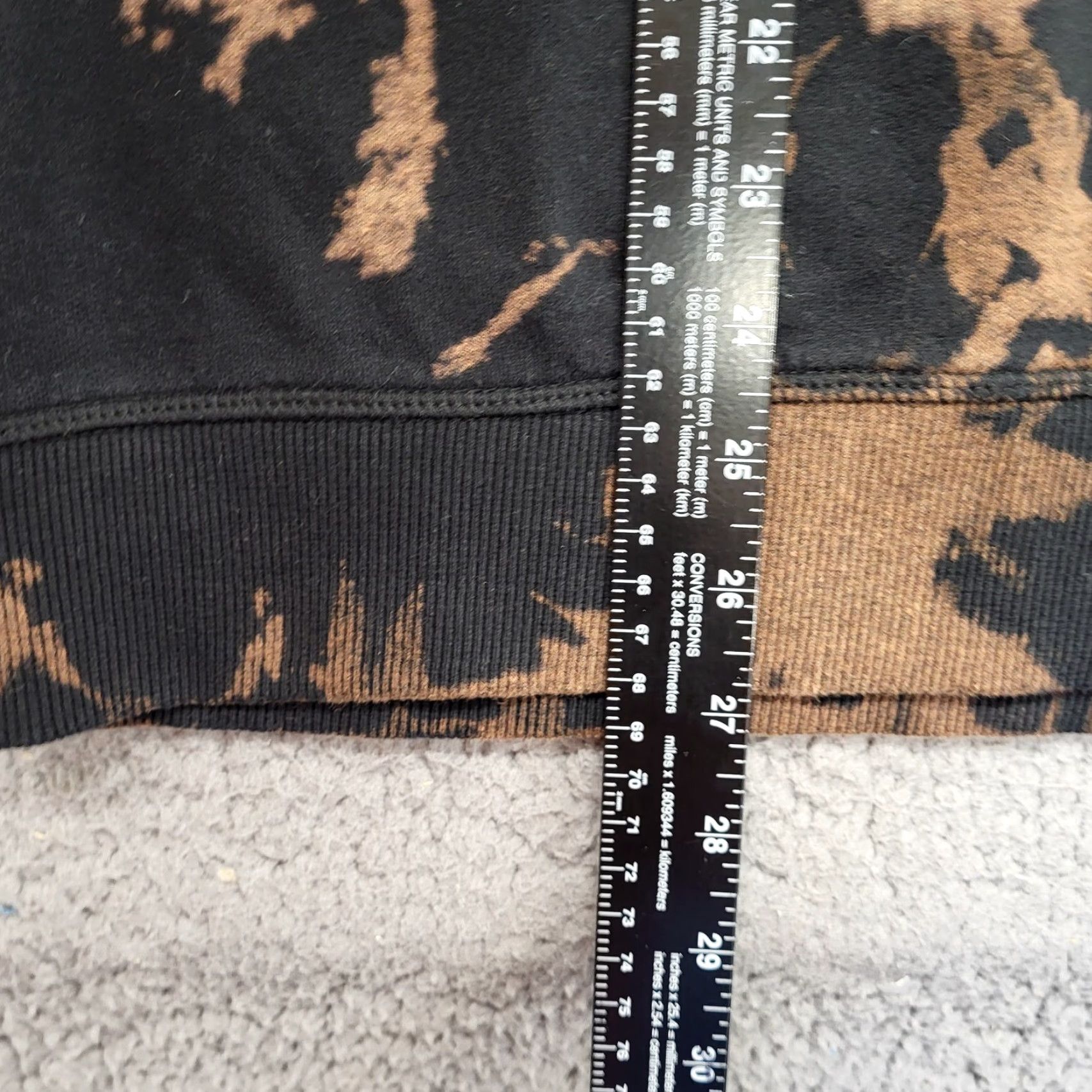 Vintage Mythical Always Curious Sweatshirt Mens Sz L Black & Brown Splatter Or Tie Dye Size US L / EU 52-54 / 3 - 6 Thumbnail
