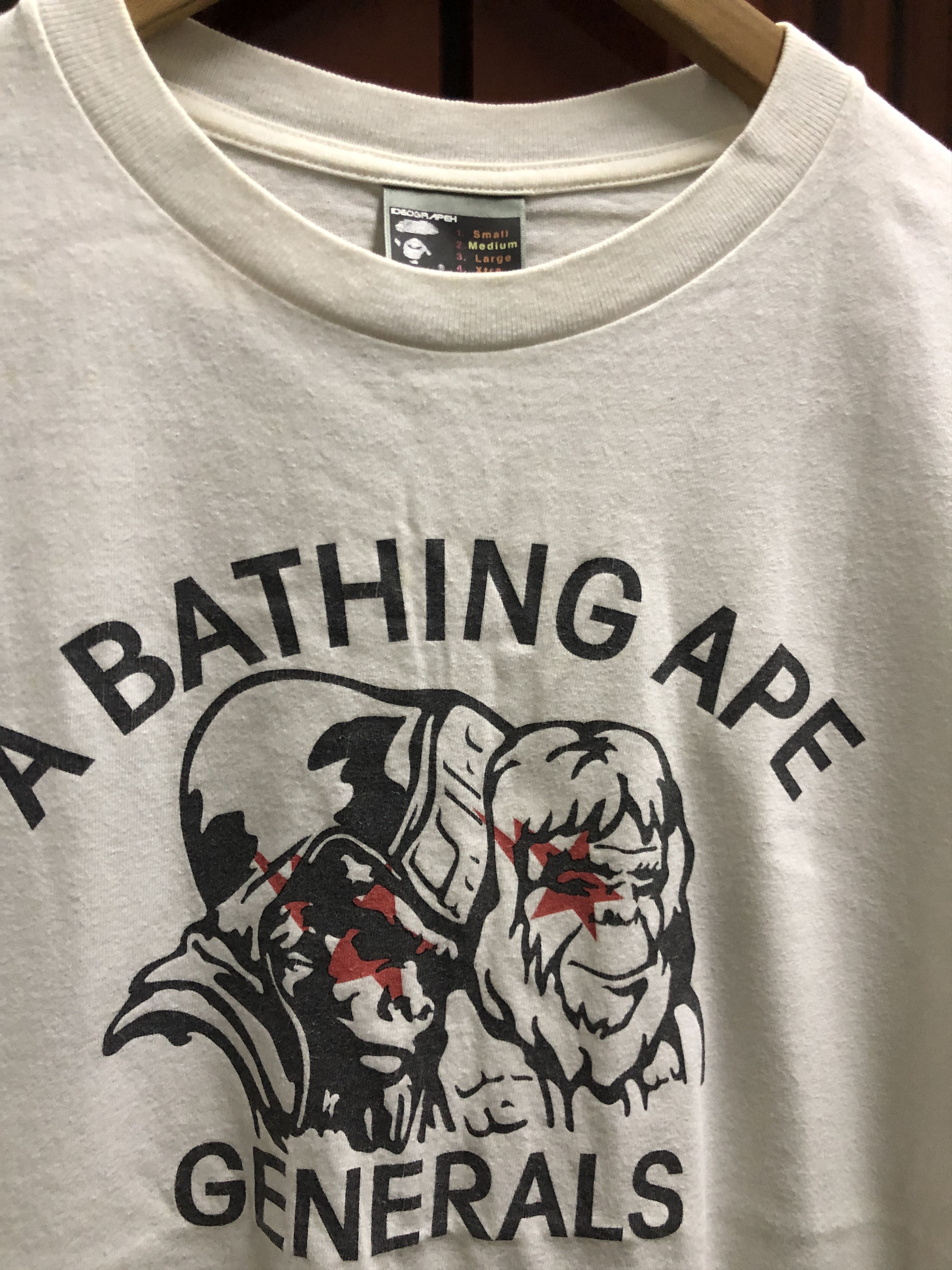 Bape OG Vintage 2000 A Bathing Ape General Bapesta Tshirts Size US M / EU 48-50 / 2 - 3 Thumbnail