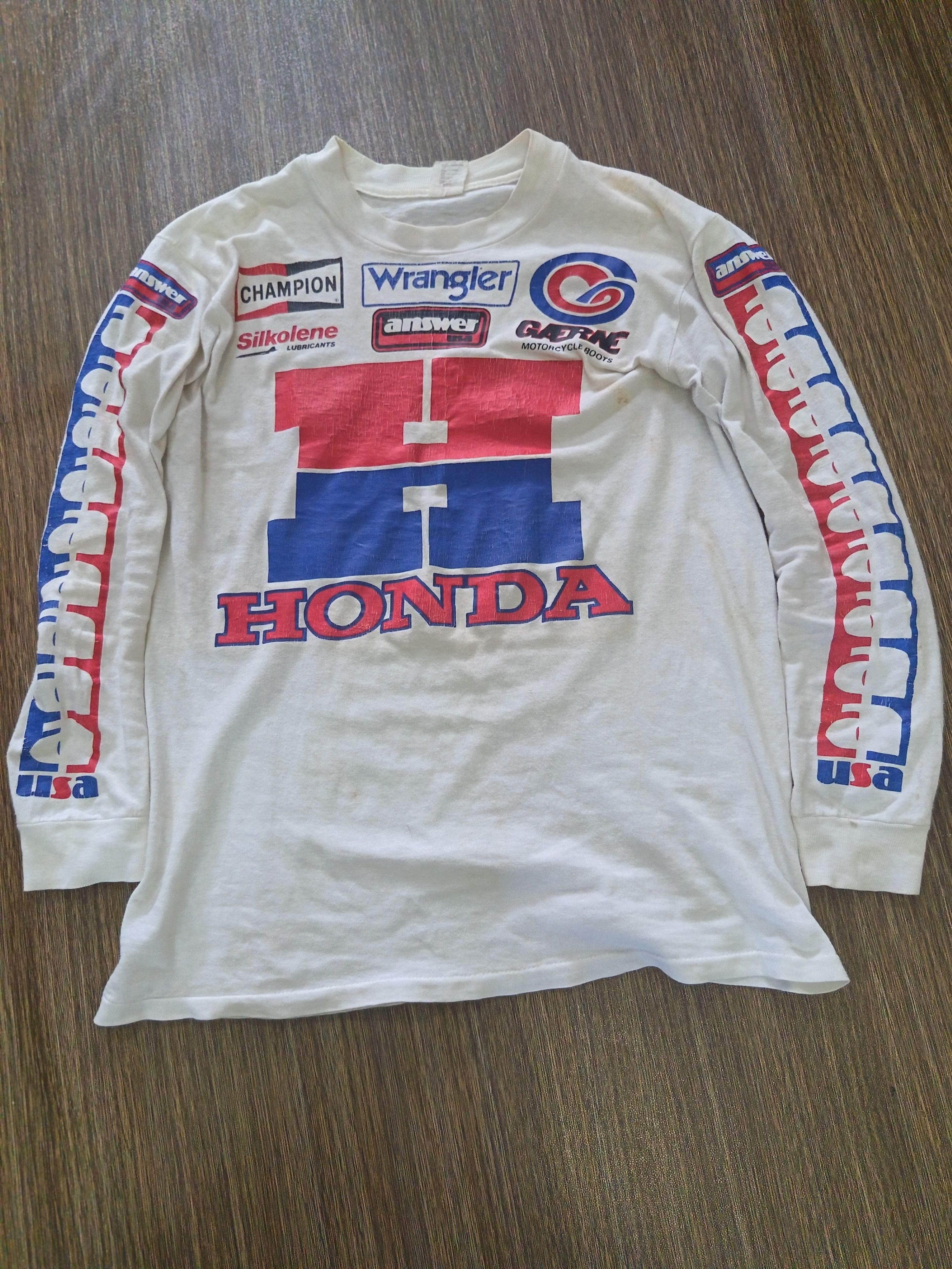 Honda Vintage 80s honda answer wrangler racing team Size US M / EU 48-50 / 2 - 1 Thumbnail
