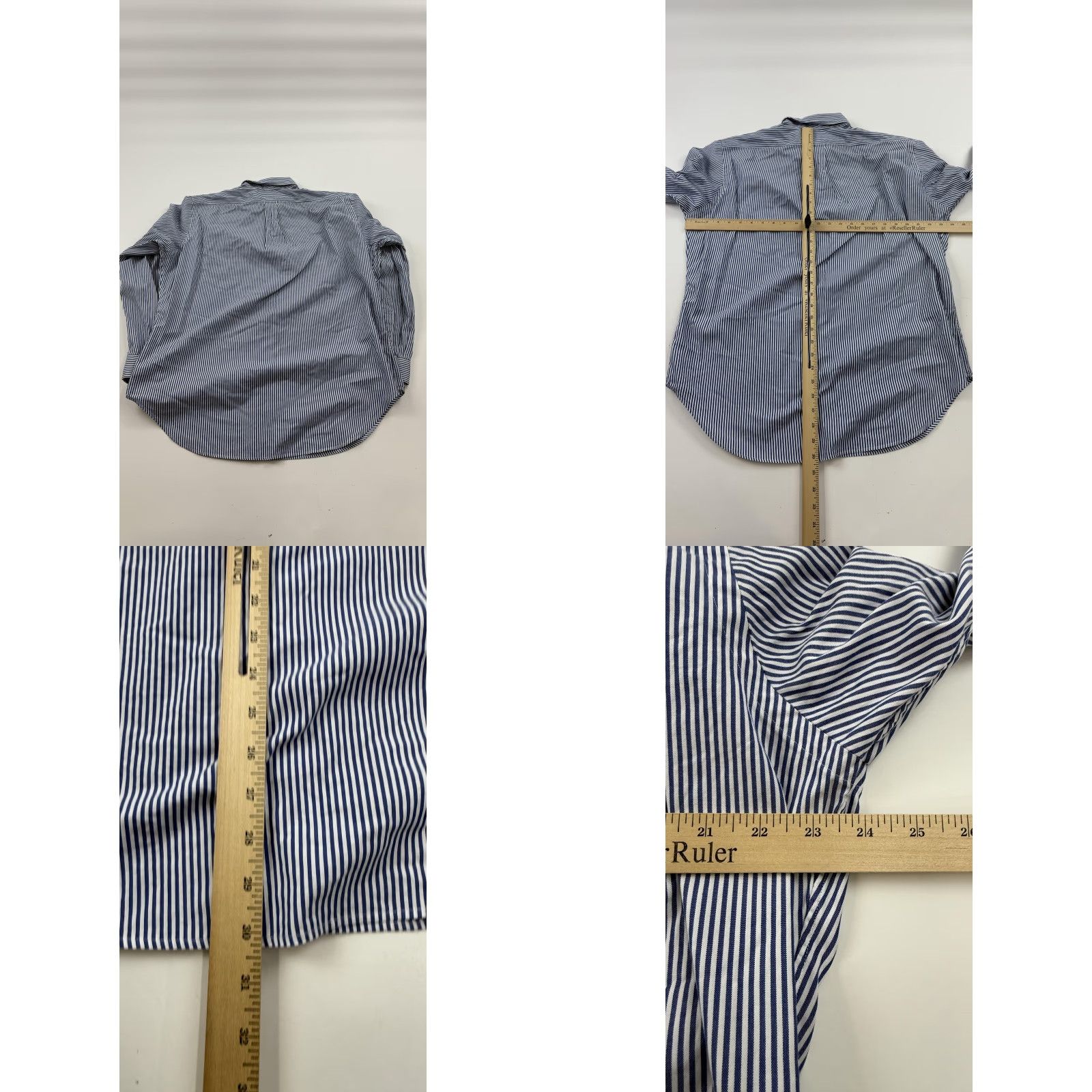 Ralph Lauren Polo Ralph Lauren Shirt Mens XL 16.5 Classic Fit Striped Long Sleeve Button Down Blue Embroidered Polo Pony Button-Up Size US XL / EU 56 / 4 - 8 Thumbnail