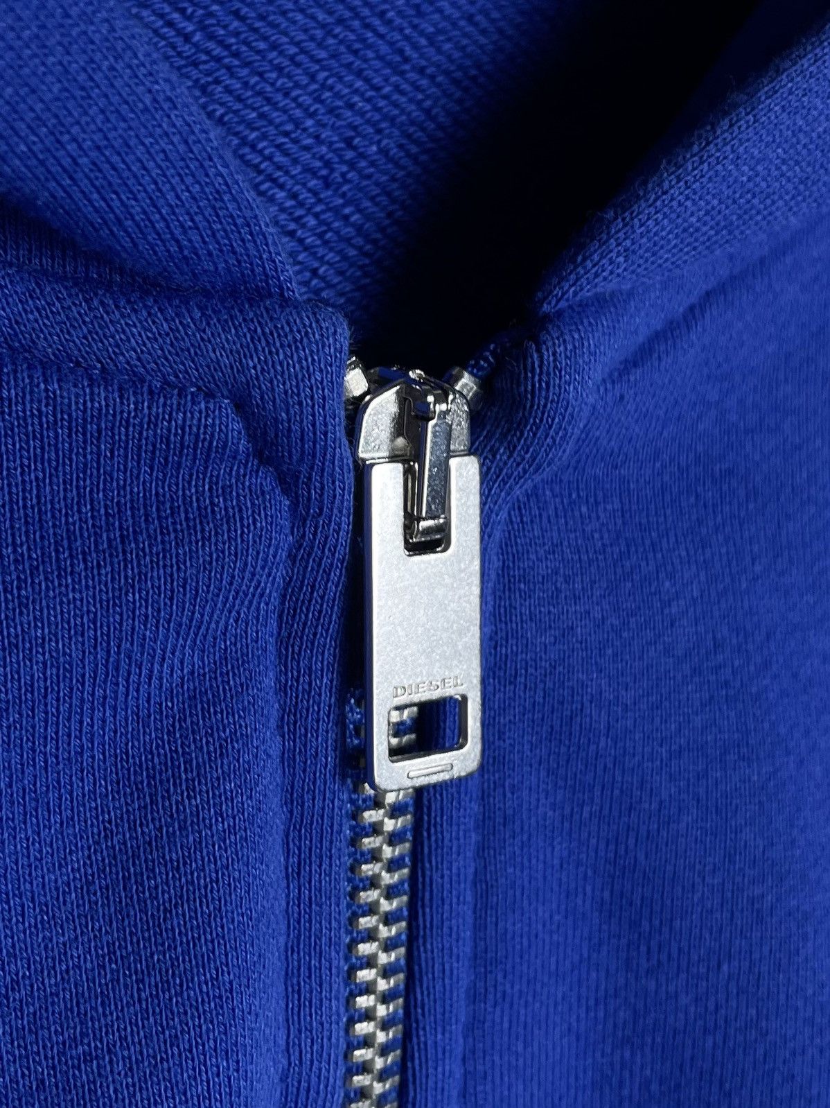 Diesel × Vintage Diesel 🌎 Denim Division big back D logo Blue Zip Hoodie Size US S / EU 44-46 / 1 - 7 Thumbnail
