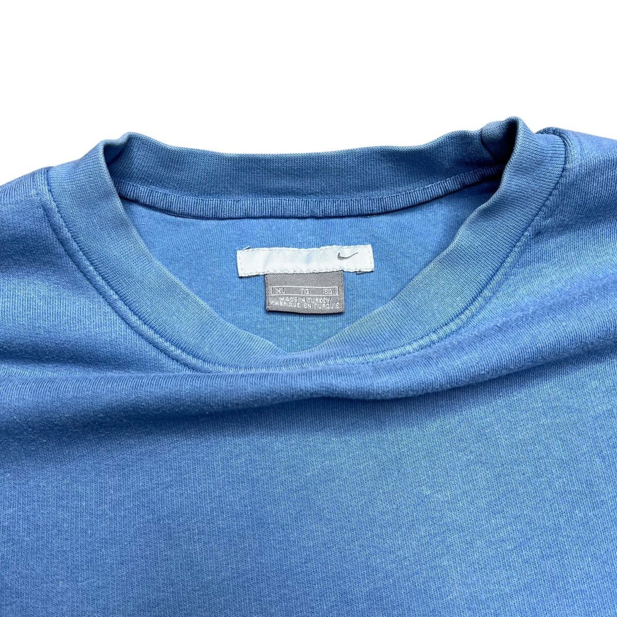 Nike Vtg 2000s Nike Swoosh Blue Pullover Embroidered Sweatshirt Size US XL / EU 56 / 4 - 2 Thumbnail