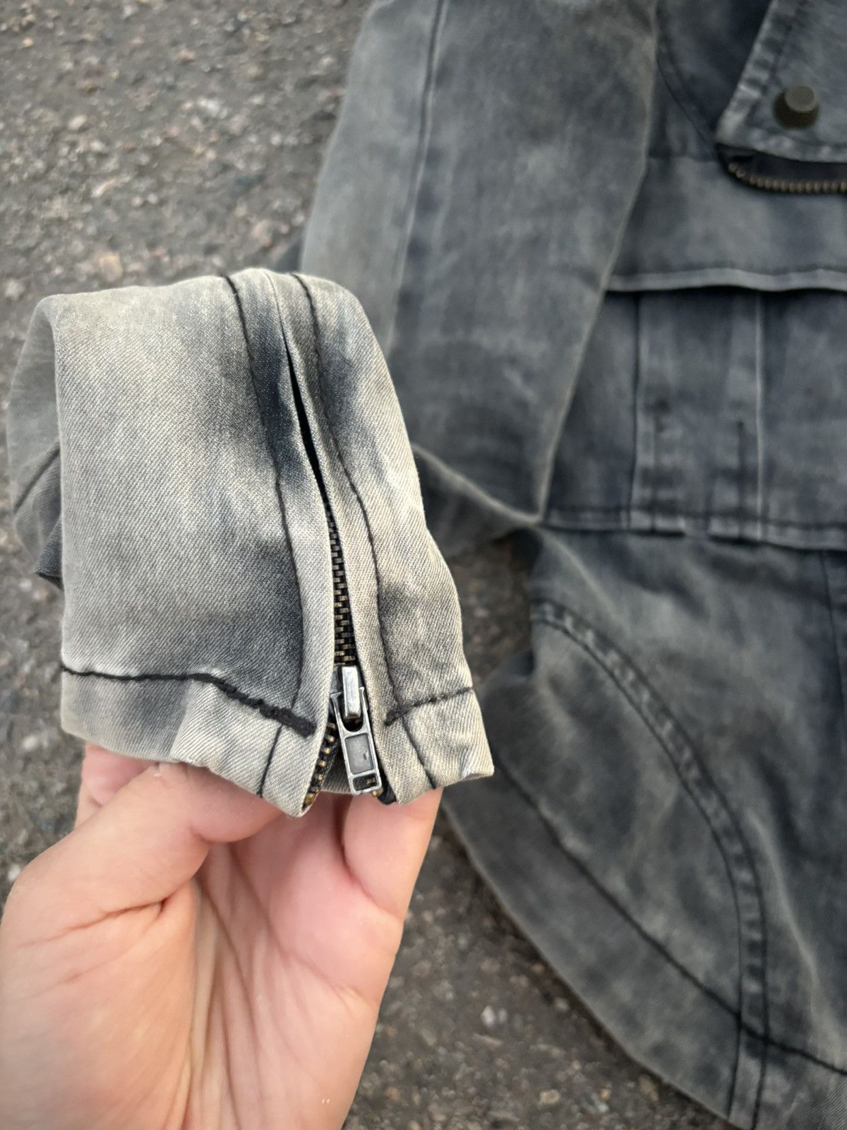 Japanese Brand × Vintage Vintage Japanese Brand Comme Premium Acid Wash Gothic Jacket Size S / US 4 / IT 40 - 5 Thumbnail