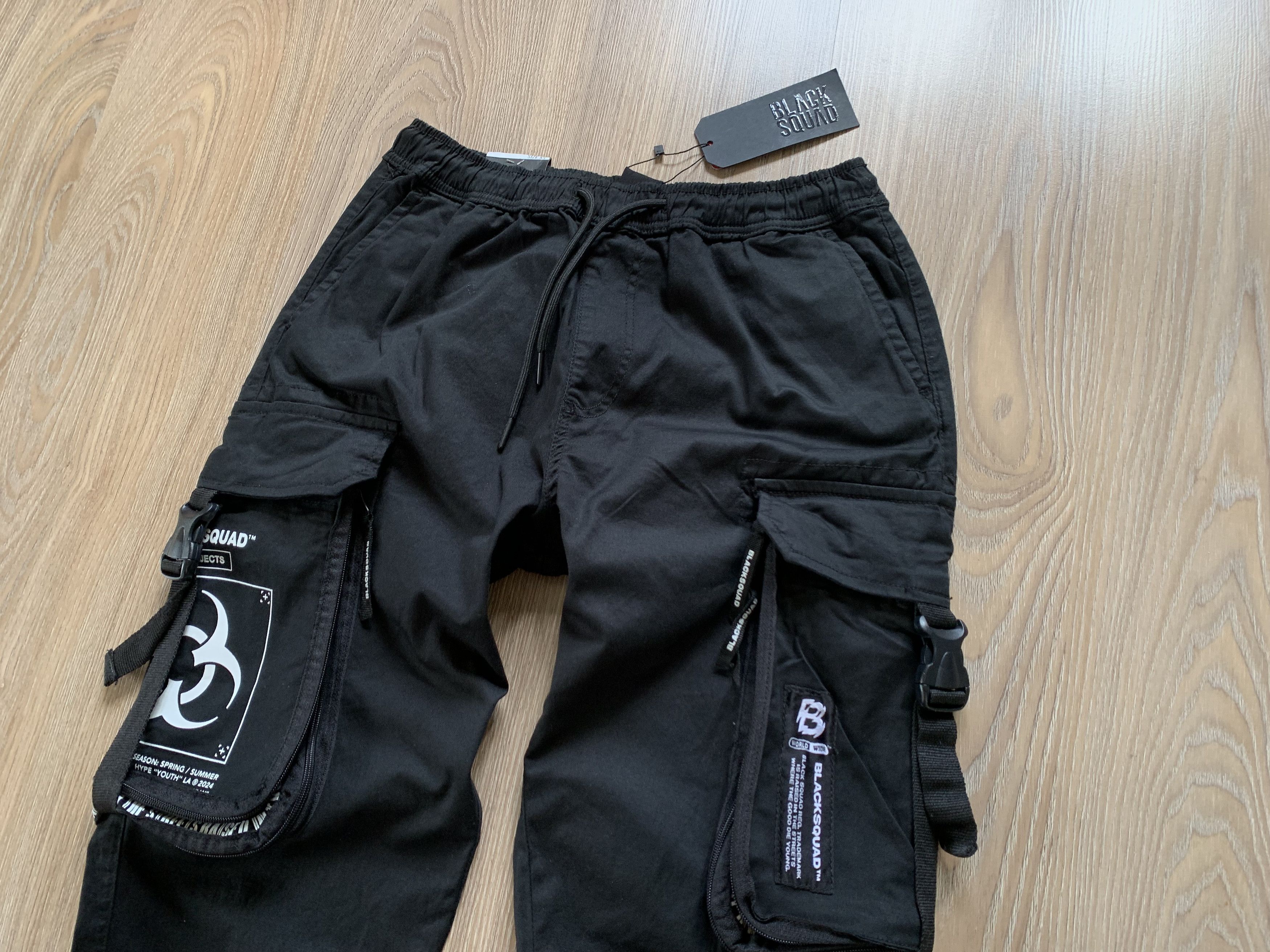Other Black Squad Multi Pocket Pants Size US 28 / EU 44 - 4 Thumbnail