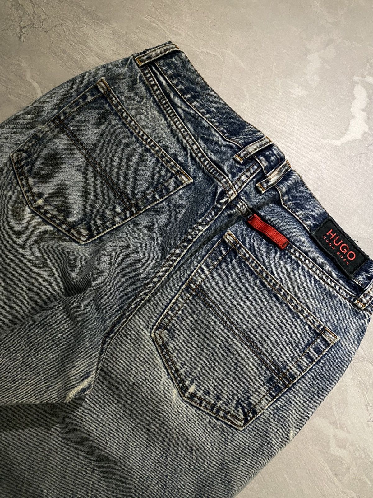 Japanese Brand Slim Fit Washed Denim Classic Fade Everyday Drip Size US 33 - 6 Thumbnail