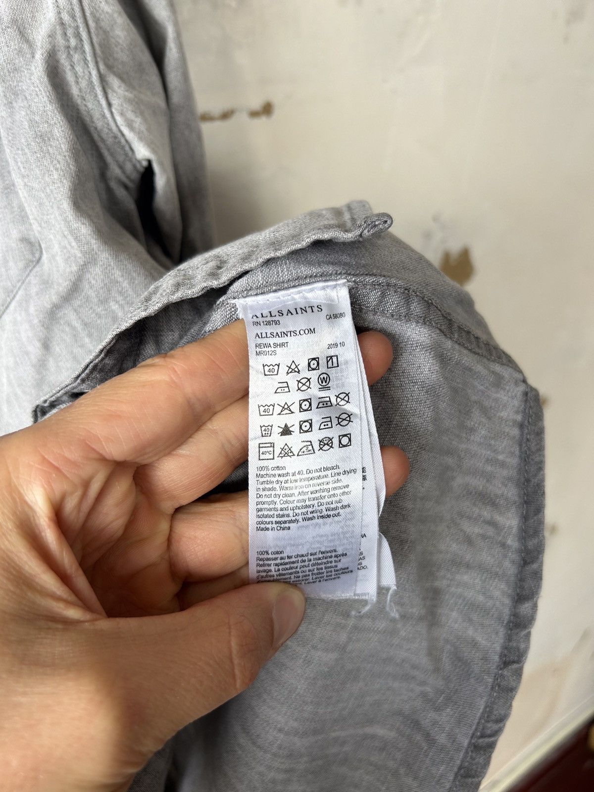 Allsaints Allsaints shirt Japanese brand long sleeve denim Size US S / EU 44-46 / 1 - 5 Thumbnail