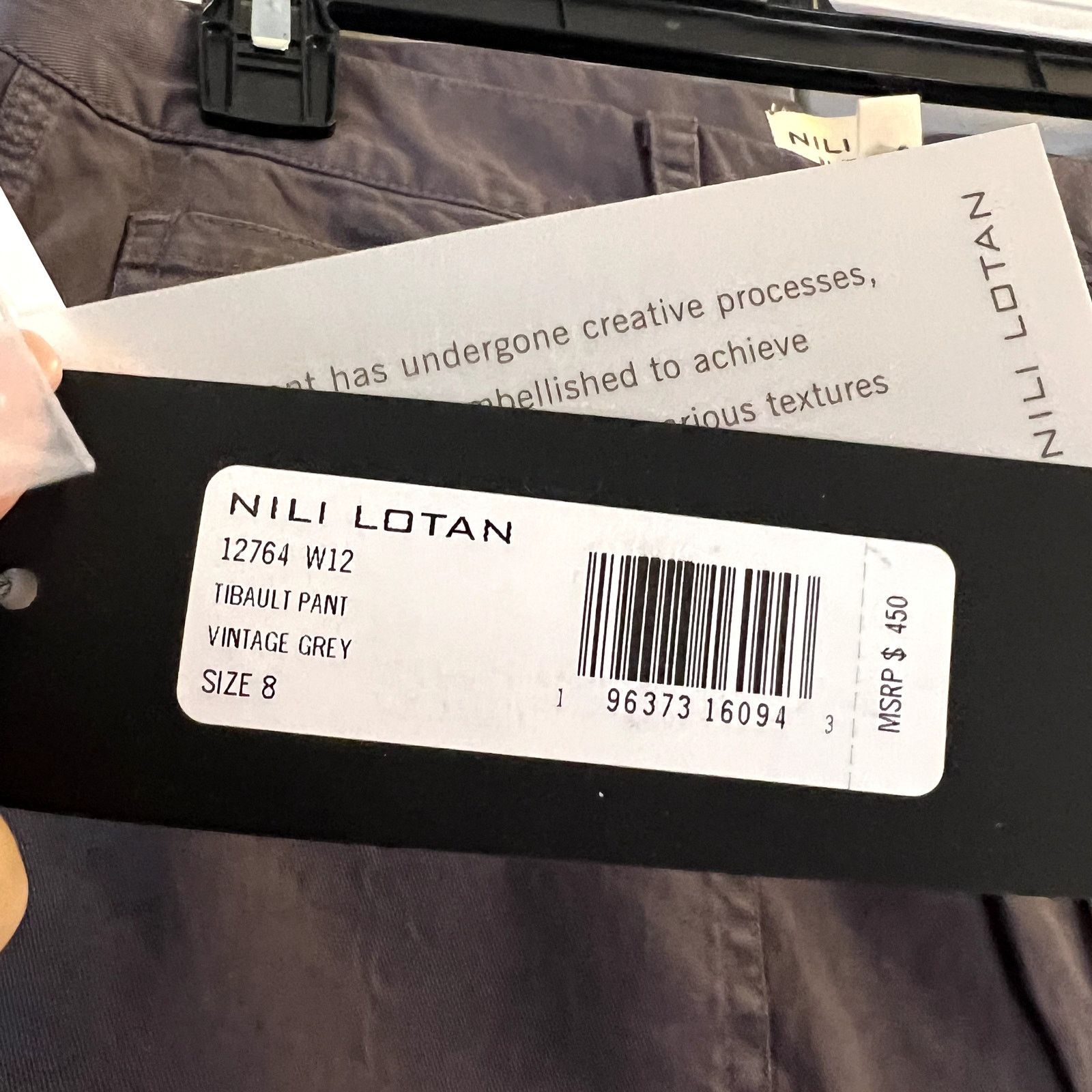 Nili Lotan Nili Lotan Tibault Vintage Gray Cargo Pants Size 8 Size 30" / US 8 / IT 44 - 4 Thumbnail