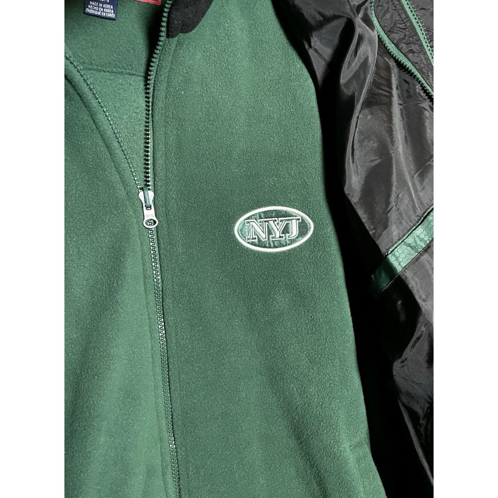 Pro Player Vintage 90s NFL New York Jets Double Jacket Puffer Fleece Lined Size L Green E564 Size US L / EU 52-54 / 3 - 6 Thumbnail
